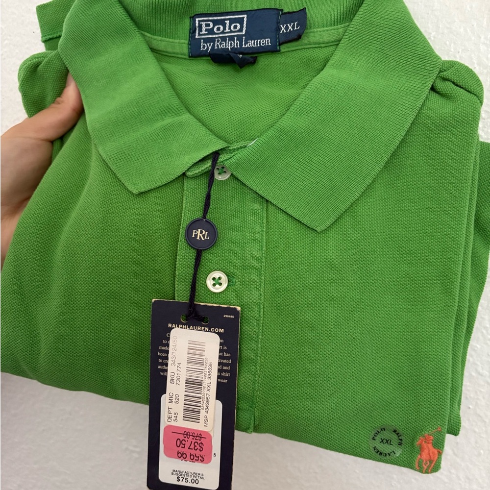 Ralph Lauren Bright Green Polo Shirt